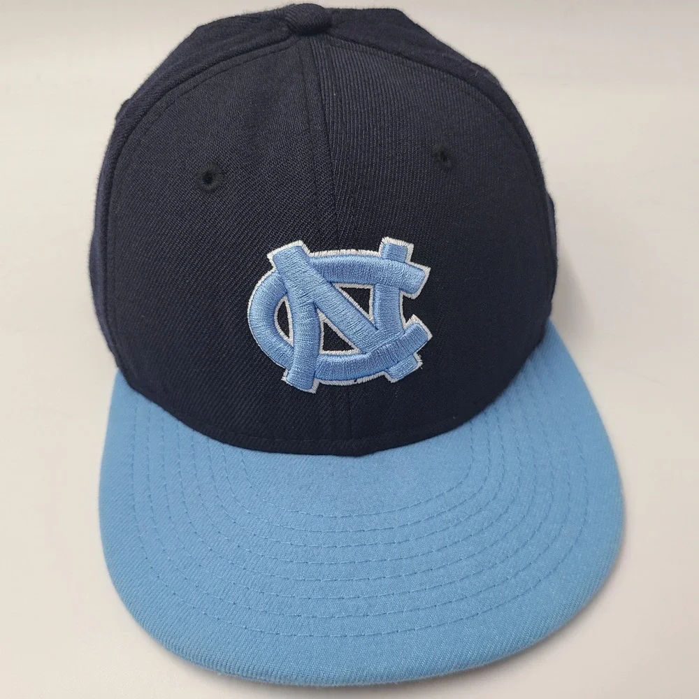 Youth North Carolina‎ Tar Heels Hat Fitted 6 3/8 New Era 59Fifty Blue NCAA UNC